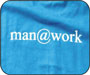 Tricouri MAN@WORK personalizate pentru FLAMINGO COMPUTERS.